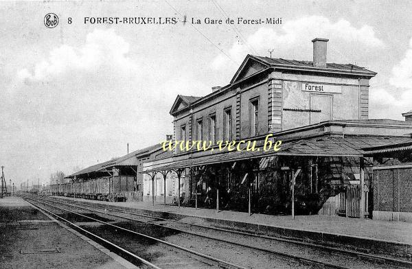 ancienne carte postale de Forest La Gare de Forest-Midi