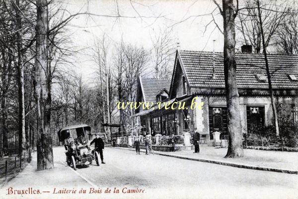 ancienne carte postale de Bruxelles Laiterie du bois de la Cambre