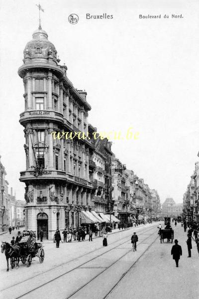 ancienne carte postale de Bruxelles Boulevard du Nord (Adolphe Max)