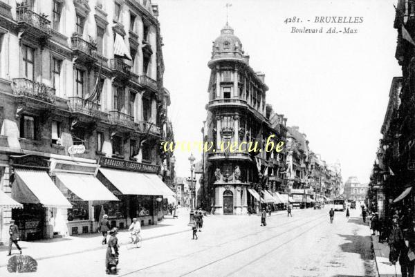 postkaart van Brussel Adolphe Maxlaan