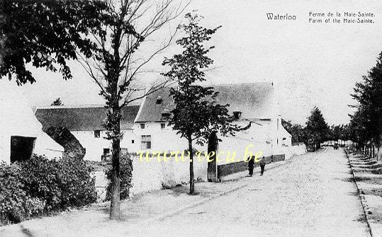 ancienne carte postale de Waterloo Ferme da la Haie-Sainte