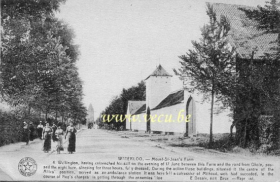 ancienne carte postale de Waterloo Mount-St-Jean's Farm