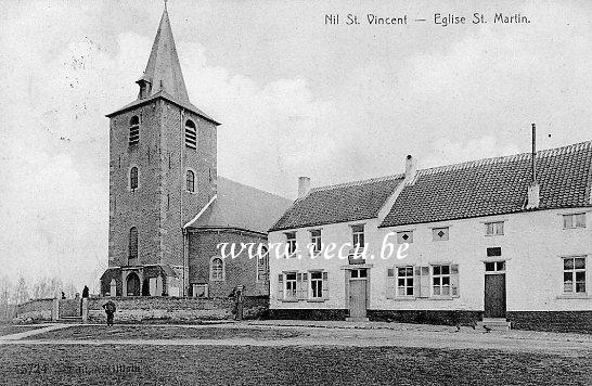 ancienne carte postale de Nil-Saint-Vincent Eglise St Martin