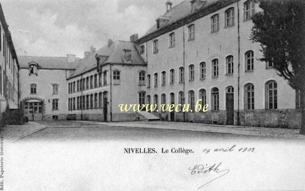 postkaart van Nijvel Le collège