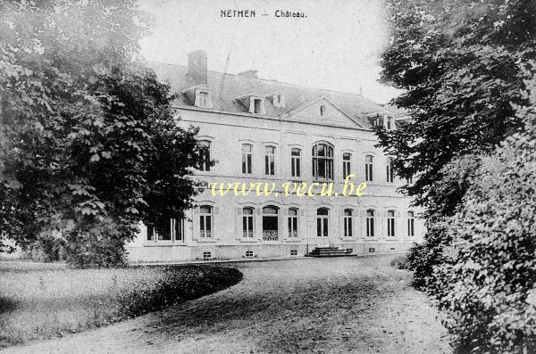 ancienne carte postale de Nethen Château