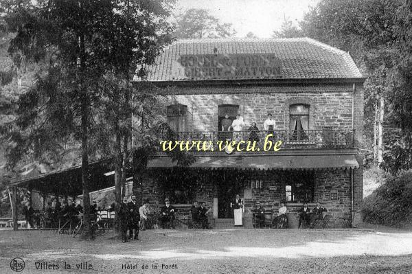 ancienne carte postale de Villers-la-Ville Hôtel de la Forêt