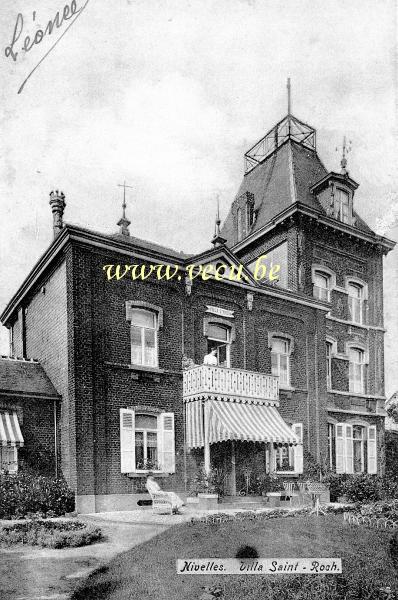 ancienne carte postale de Nivelles Villa Saint-Roch