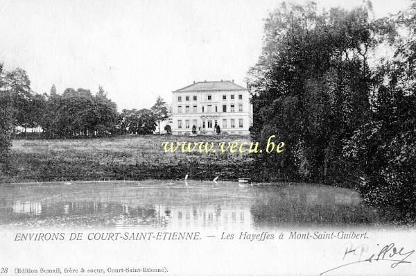 ancienne carte postale de Mont-St-Guibert Les Hayeffes à Mont-Saint-Guibert