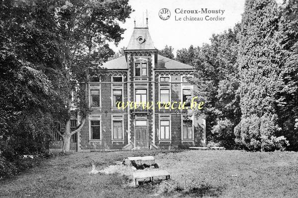 ancienne carte postale de Céroux-Mousty Le Château Cordier
