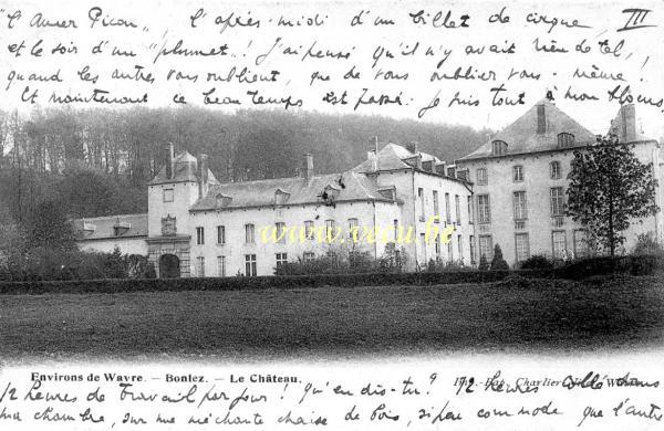 ancienne carte postale de Bonlez Bonlez - Le Château