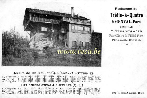 postkaart van Genval Restaurant du trèfle à quatre feuilles