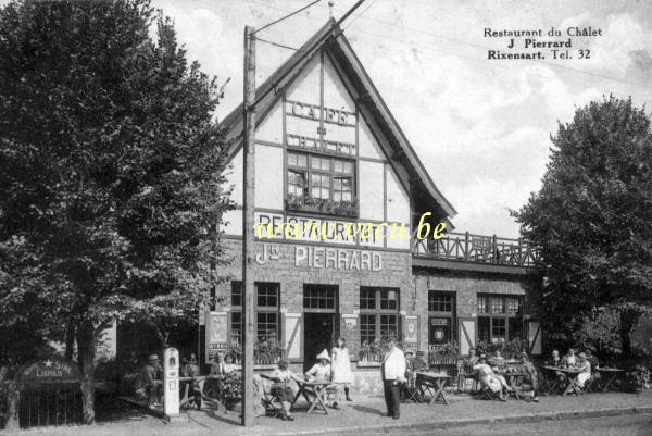 ancienne carte postale de Rixensart Restaurant du Châlet - J Pierrard
