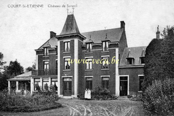ancienne carte postale de Court-Saint-Etienne Château de Suzeril