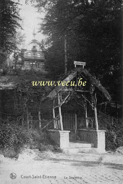 ancienne carte postale de Court-Saint-Etienne La Sapinière