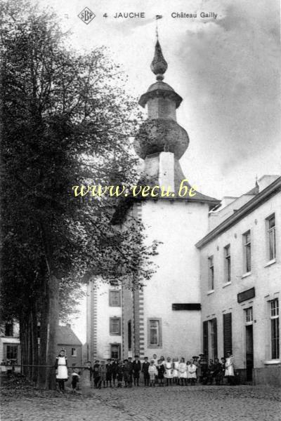 ancienne carte postale de Jauche Château Gailly