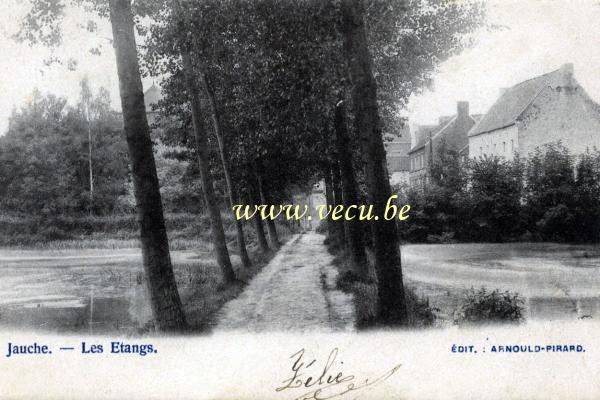 ancienne carte postale de Jauche Les Etangs