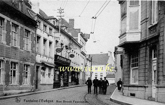 Cpa de Fontaine-l'Evêque Rue Benoit Fauconnier