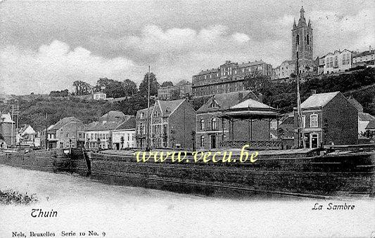 ancienne carte postale de Thuin La Sambre