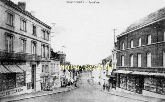 ancienne carte postale de Bonsecours Grand' rue
