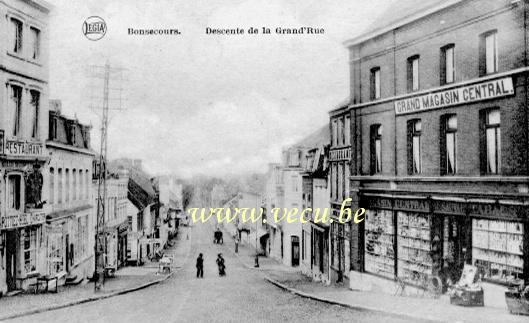 ancienne carte postale de Bonsecours Descente de la Grand'Rue