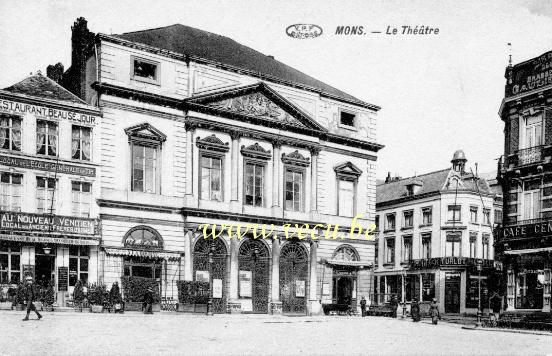 ancienne carte postale de Mons Le Théatre