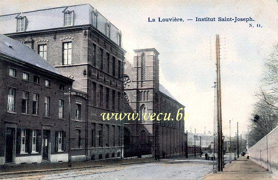 ancienne carte postale de La Louvière Institut Saint-Joseph
