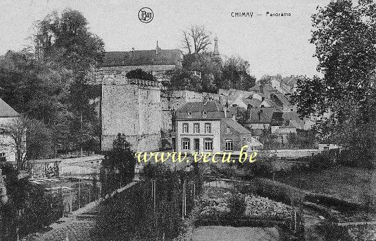 ancienne carte postale de Chimay Panorama