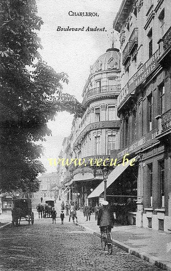 ancienne carte postale de Charleroi Boulevard Audent