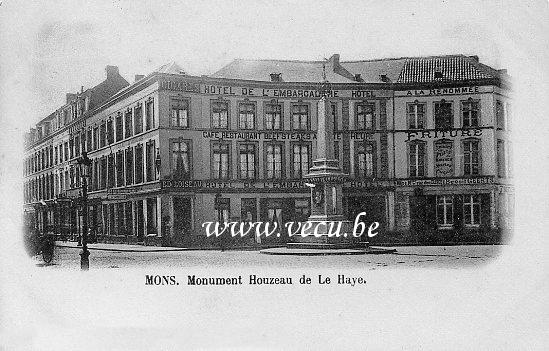 postkaart van Bergen Monument Houzeau de la Haye
