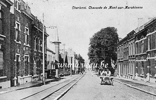 postkaart van Charleroi Chaussée de Mont-sur-Marchienne