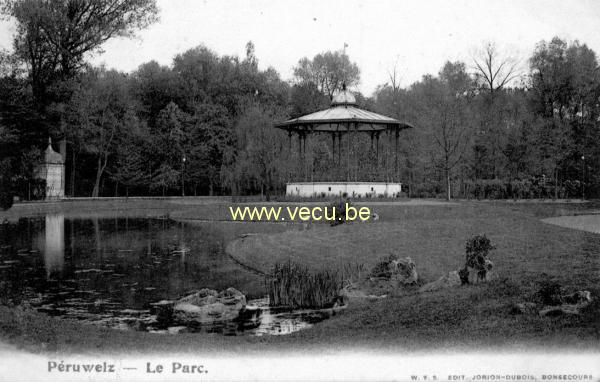 ancienne carte postale de Péruwelz Le Parc