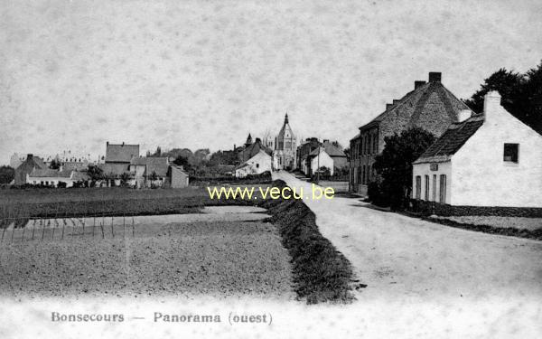 ancienne carte postale de Bonsecours Panorama (ouest)
