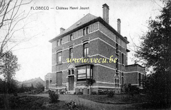 ancienne carte postale de Flobecq Château Henri Jouret