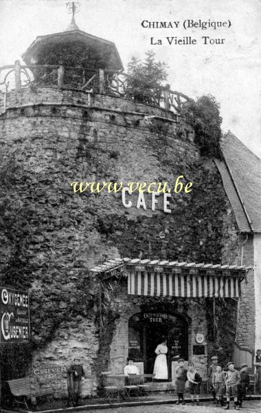 ancienne carte postale de Chimay La vieille tour