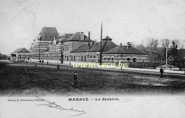 postkaart van Manage Het Station