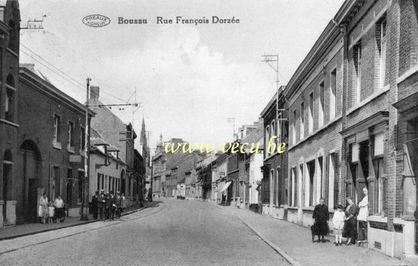 ancienne carte postale de Boussu Rue François Dorzée