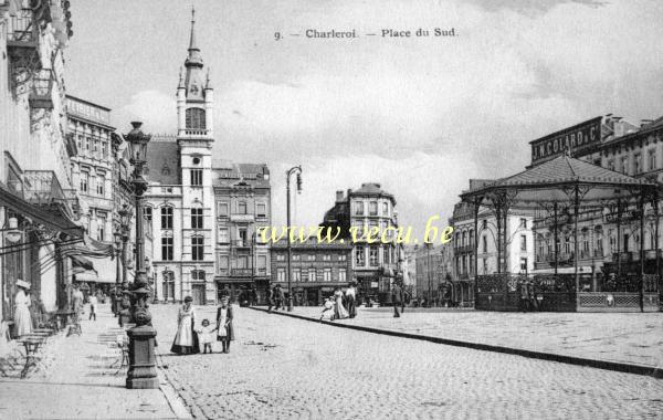 postkaart van Charleroi Place du Sud