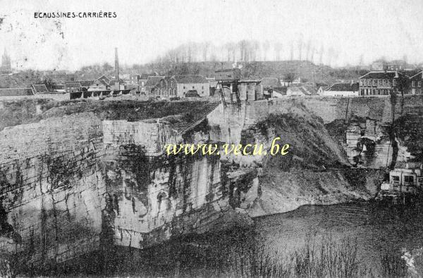 ancienne carte postale de Ecaussines Carrières