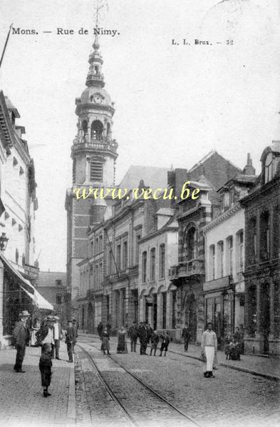 postkaart van Bergen Rue de Nimy