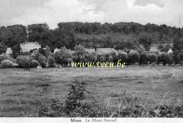 ancienne carte postale de Mons Le mont Panisel