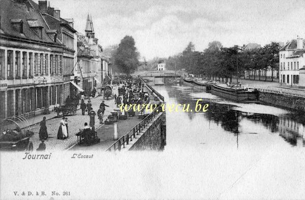postkaart van Doornik De Schelde