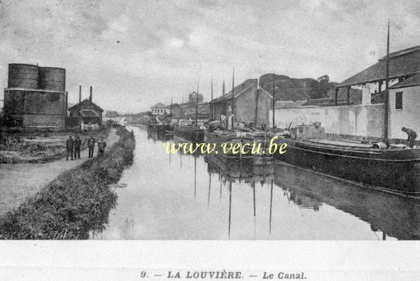 postkaart van La Louvière Het Kanaal