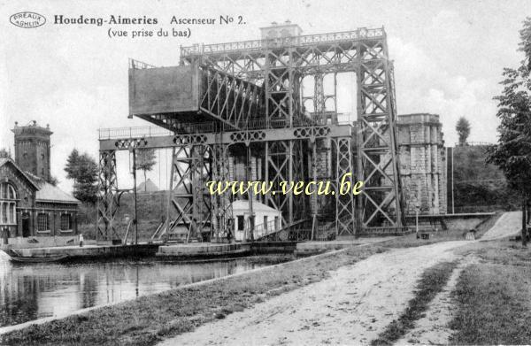 ancienne carte postale de Houdeng-Aimeries Ascenseur N° 2