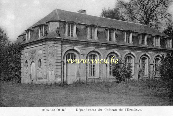 ancienne carte postale de Bonsecours Dépendances du château de l'Ermitage