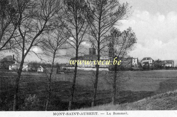 ancienne carte postale de Mont-Saint-Aubert Le sommet