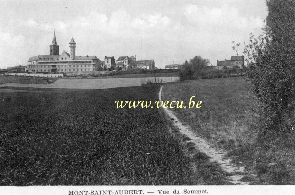 ancienne carte postale de Mont-Saint-Aubert Vue du Sommet