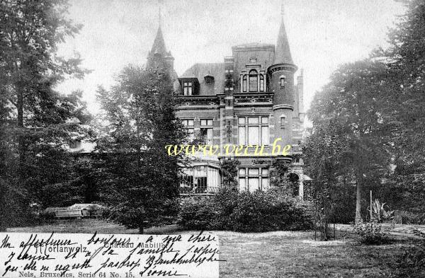 ancienne carte postale de Morlanwelz Château Mabille