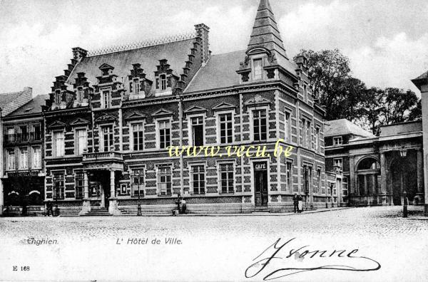 ancienne carte postale de Enghien L'Hôtel de ville