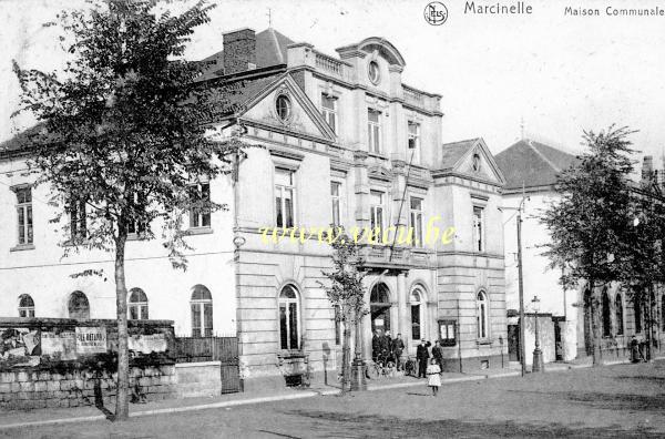 postkaart van Marcinelle Gemeentehuis