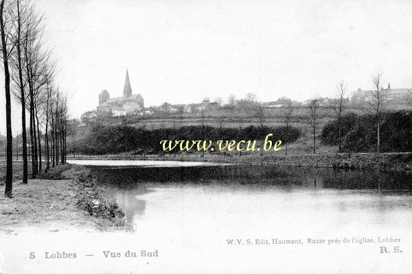 ancienne carte postale de Lobbes Vue du Sud